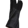 Javlin Black / Orange Elbow Length Rubber Glove, Rough Palm, Superior Quality, 200Gsm