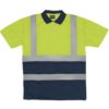 Javlin 7012-PO Hi-Vis Polo 50mm Tape Lime/Navy EN20471