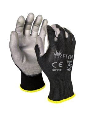 Reiyn Lightweight Nylon PU Dipped Safety Gloves – Fits on hands like a second skin
