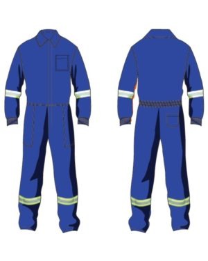 Polycotton Boiler Suit with reflective