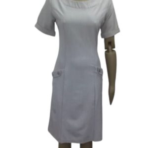 Short Sleeve Uniform Dress with pockets