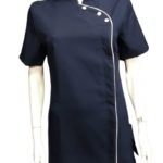 N2057 Short Sleeve Tunic with contrast piping