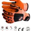 Maxmac Impax Gloves ANSI A5 Cut+Impact Black/Orange 7–12