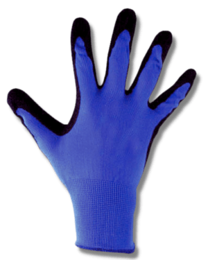 KARAM, PROKUT – 13 Gauge Blue Liner with Sandy Nitrile Coating Safety Gloves