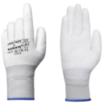 KARAM, PROKUT – White Polyester Liner 13 Gauge with White PU Coating Safety Gloves