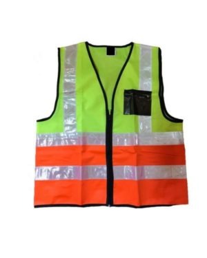 Two-tone Reflective Vest with zip