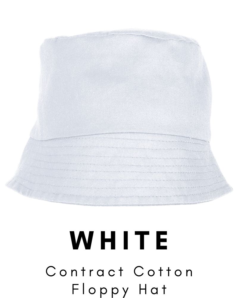 Contract Cotton Floppy Hat (White)