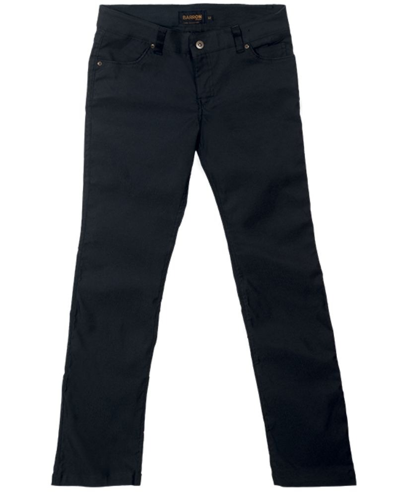 Ladies Stretch Chino Pants (Black)