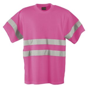 Unisex 150g Poly Cotton Safety T-Shirt with tape