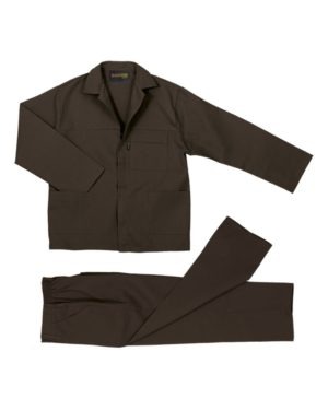 Brown Poly Cotton Conti Suit