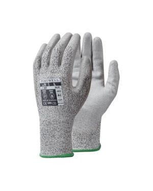 Cut Resist Glove Grey Pu Palm Cut Lv 3