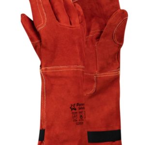 Pioneer Tough 8″ Supa Red Heat Resistance PimGlove Elbow – Kevlar Stitch, Special Foam Palm For High Heat