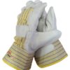 Pioneer Touch Rigger 143 Premium Cow Grain Leather Palm With Yellow Candy Back , Safety Cuff
