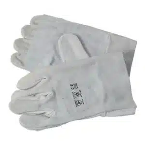 Pioneer 2.5″ Chrome Leather Double Palm Gloves Grey Size 10 EN388
