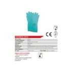 Green Nitrile  Chemical Palm Dipped Glove 33Cm