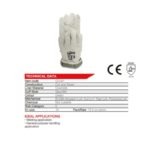 Pioneer 2.5″ Chrome Leather Wrist Length Fleece Lined (Winter Glove) New
