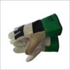 Pioneer G009 Leather Gloves Chrome Green Cuff 10 EN Cat II