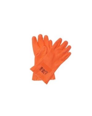 Pioneer Orange Foam Pvc Glove 27Cm Open Cuff