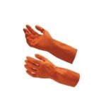 Pioneer Orange Foam Pvc Glove 35Cm Open Cuff