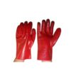Pioneer Red PVC 27cm Open Cuff Terry Palm Glove Std Red