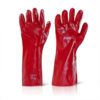 Pioneer G016 PVC Gloves Open Cuff Red Size 10 EN388