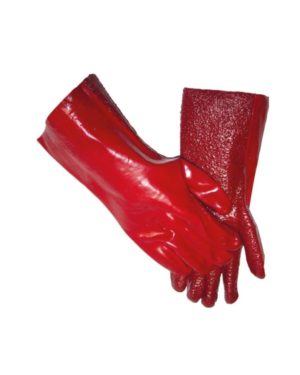 Pioneer Red Pvc 35Cm Open Cuff Terry Palm