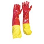 Pioneer Red Pvc 60Cm Shoulder Length With Yellow Attach