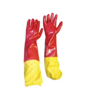 Pioneer Red Pvc 60Cm Shoulder Length With Yellow Attach