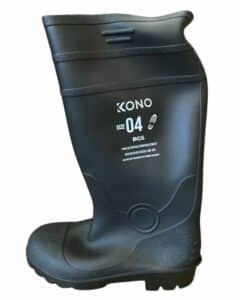 Black Gumboot Steel Toe Cap
