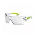 Pheos S Narrow Version White/Green Frame + Lens Pc Clear Uvex Supravision Excellence