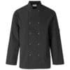 Zest Chef Jacket Press Studs Black/White XS-5XL