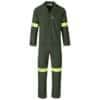 Acid Resistant Polycotton Conti Suit - Reflective Arm and Legs - Yellow Tape