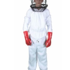 Beekeepers One Piece full body Suit, with separate jacket with a zip on veil and Gloves (Complete)