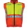 WATT Collar Jacket Orange Lime Sleeveless
