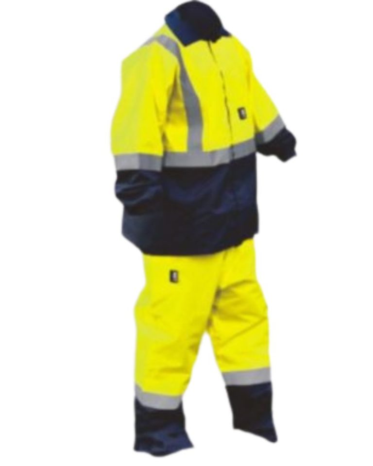 Watt Rainsuit two tone lime and navy ZDI Safety PPE & Uniforms