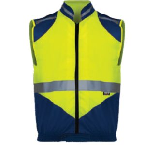 High Visibility Blue and Lime Safety Vest – locally manufactured