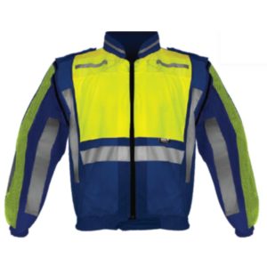 High Visibility Blue and Lime Safety Long Sleeve Jacket