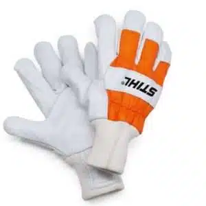 Stihl Advance Duro Safety Gloves Cowhide White/Orange M‑XL EN388