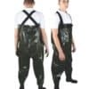 Olive Green PVC Wader With Welded On Gumboots Chest Wader Steel Toe Olive Green/Black UK7‑12