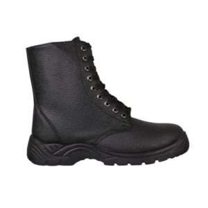 Combat Boot, Leather, Black, Stc