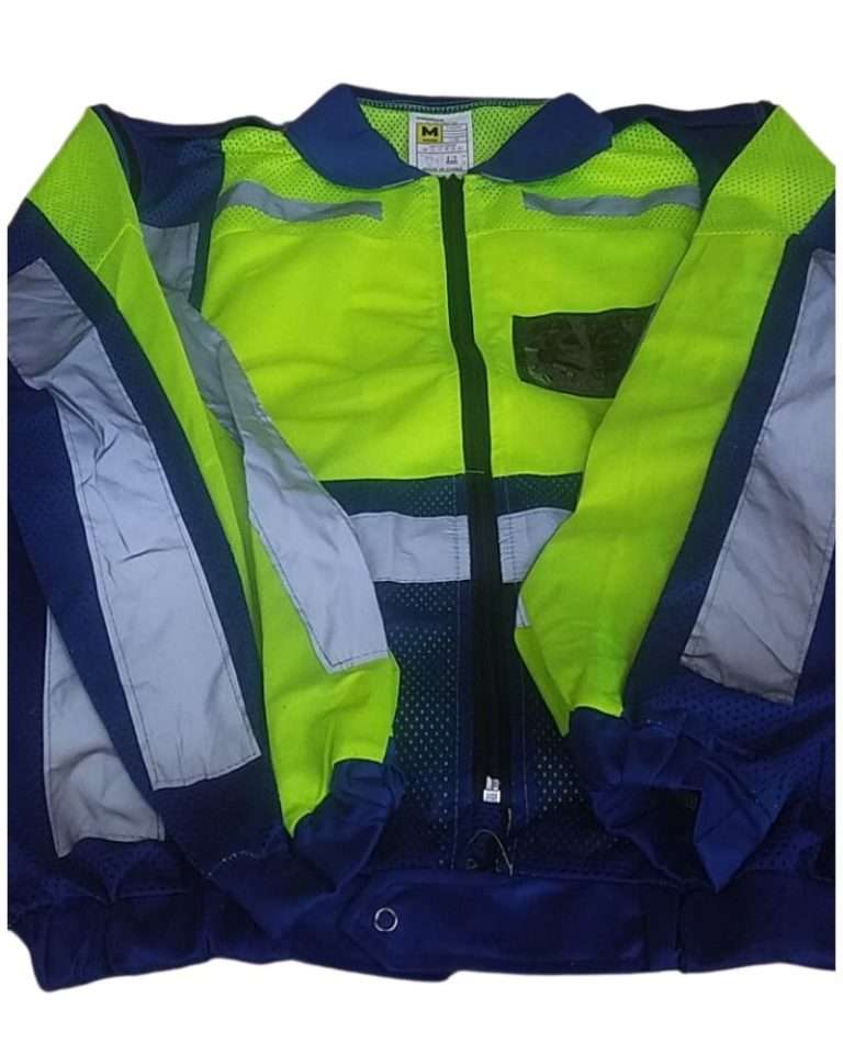Metro Reflective Jacket with Detachable Sleeve - Lime and Navy - ZDI ...