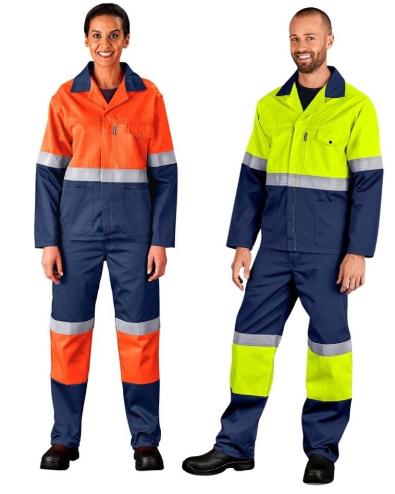 Traffic Premium Two-Tone Hi-Viz Reflective Jacket & Pants Combo - ZDI ...