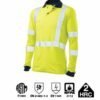 ATPV 11Cal MVP Modacrylic Knitted Hi-viz Long Sleeve Golfer With Silver Reflective tape