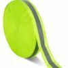 Reflective Tape 5Cm X 2.0Cm Lime/Silver                                   100M/Roll
