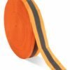 Reflective Tape 5Cm X 2.0Cm Orange/Silver    100M/Roll