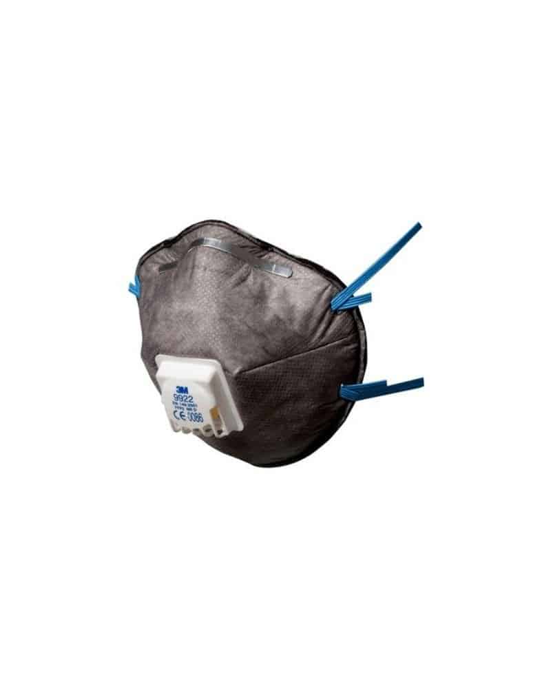 9922 Speciality Particulate Respirator Classification: FFP2 NR D with Exhalation Valve Protection: Dust/Mist/Ozone/Nuisance Level Organic Vapours 3 Box of 10 Units