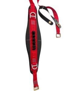 Work Positioning Belt with Snap hook - single pin buckle  - with lanyard