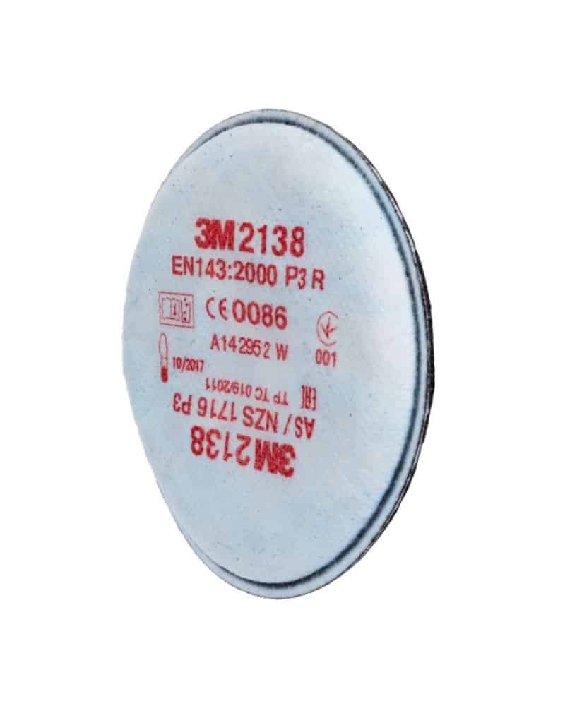 2138 P3 R Particulate Filter Solid and liquid particles, ozone, nuisance level organic vapours/acid gas - Pair"