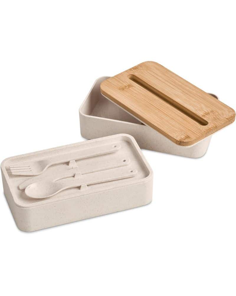 Okiyo Dura Wheat Straw & Bamboo Lunch Box Set