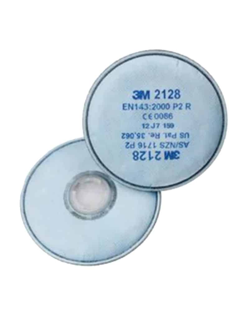 2128 P2 R Particulate Filter Solid and liquid particles, ozone, nuisance level organic vapours/acid gas - Pair